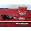 Image 1 : Pepsi Goblet & Shot Glass & Shoe Figurine