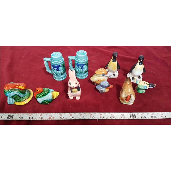 11 Pcs. Salt & Pepper Shakers (Japan)