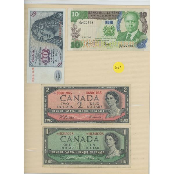 Lot Various World Bills