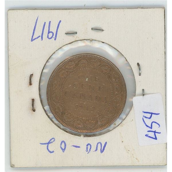 1917 Canadian One Cent Coin