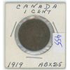 Image 1 : 1919 Canadian One Cent Coin