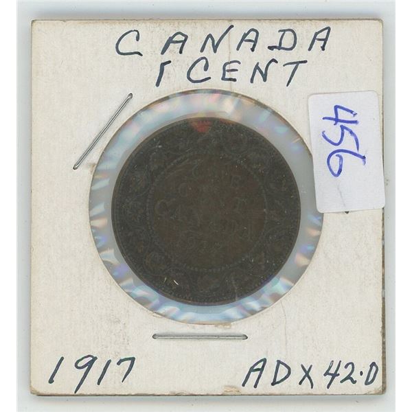 1917 Canadian One Cent Coin