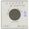 Image 1 : 1929 Canadian 5 Cent Coin