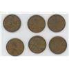 Image 1 : 6 X  1936 -1938 United States One Cent Coins