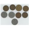 Image 2 : 6 X Various Canadian One Cent Coins & 3 X Canadian 5 Cent Coins