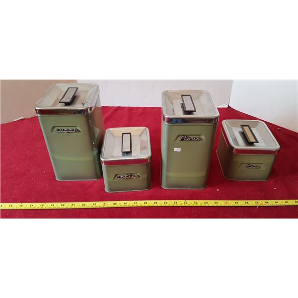 Set Of 4 Matching Vintage Canisters - Kenmore