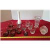Image 1 : Lot of Glassware - Cups & Vases