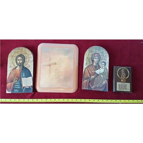 Lot of 4 Religious Wall - Hangings