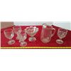 Image 1 : Lot of Glassware - 4 Matching Goblets
