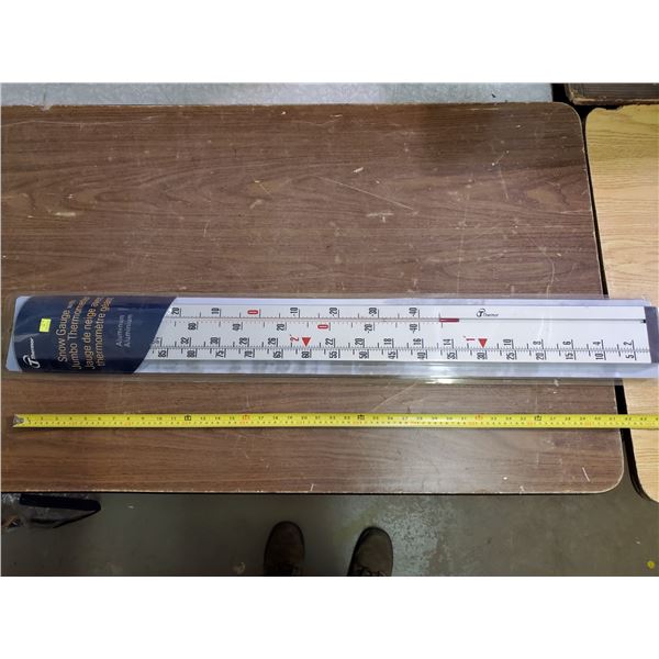 SNOW GUAGE W/ THERMOMETER