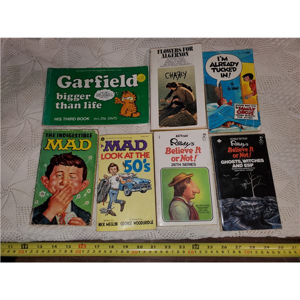 LOT OF NOVELS - MAD, RIPLEY'S, GARFIELD