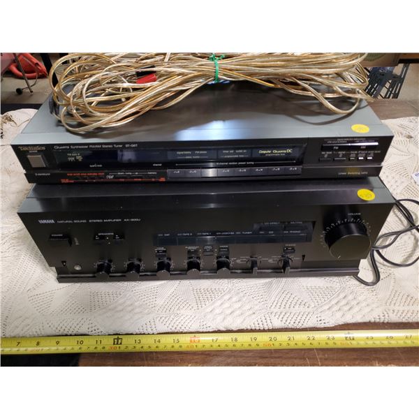YAMAHA AMPLIFIER & TECHNICS STEREO TUNER