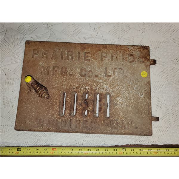 PRAIRIE PRIDE MFG. CO. LTD. STOVE DOOR