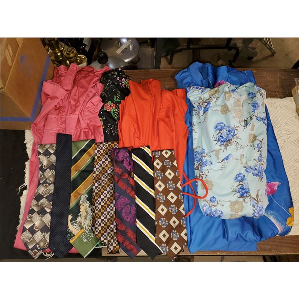 BOX OF DRESSES & TIES