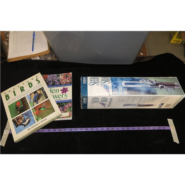 Bird Seed Silo + Bird & Flower Books