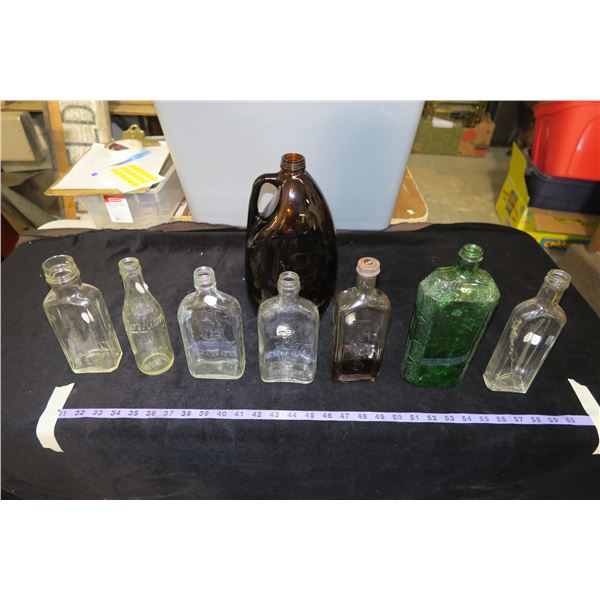 Lot of Vintage Liquor/Other Glass bottles