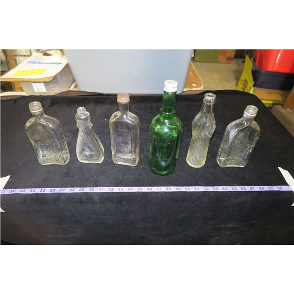 Lot of Vintage Liquor/Other Glass bottles