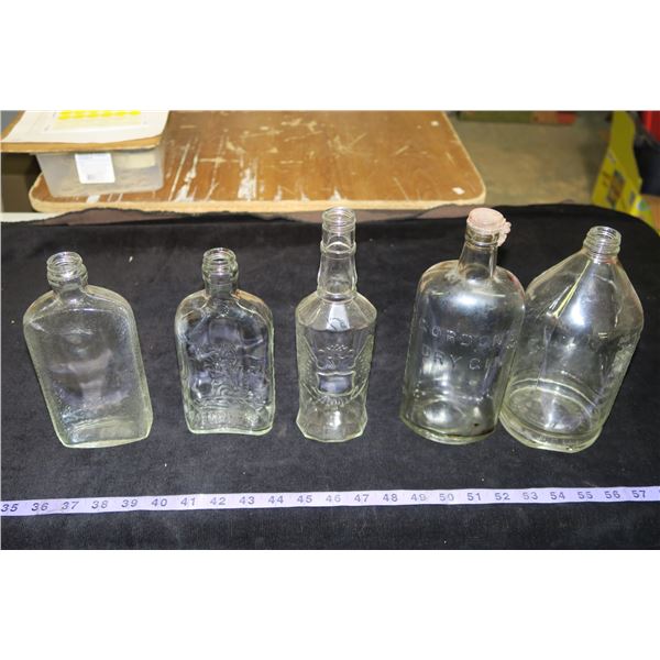 Lot of Vintage Liquor/Other Glass bottles