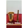 Image 1 : Metal Water Pitcher & Brass fire hose nozzle