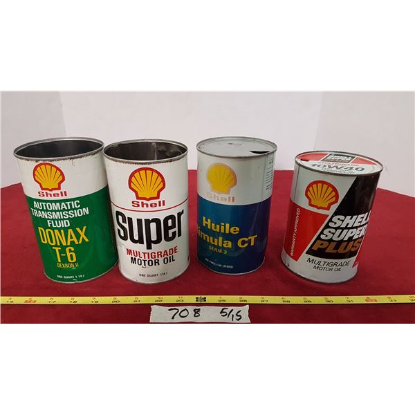 4 Shell Tins