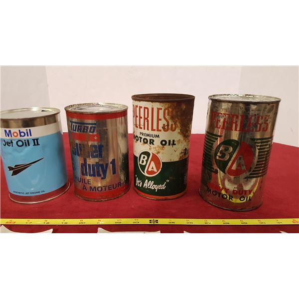 4 Oil Tins