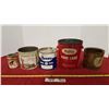 5 Vintage Food Tins
