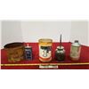 Image 1 : 4 Vintage Tins & Oiler