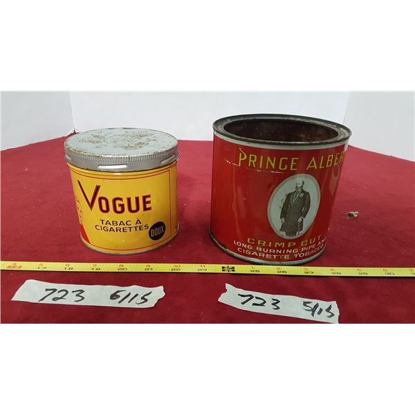 2 Tobacco Tins