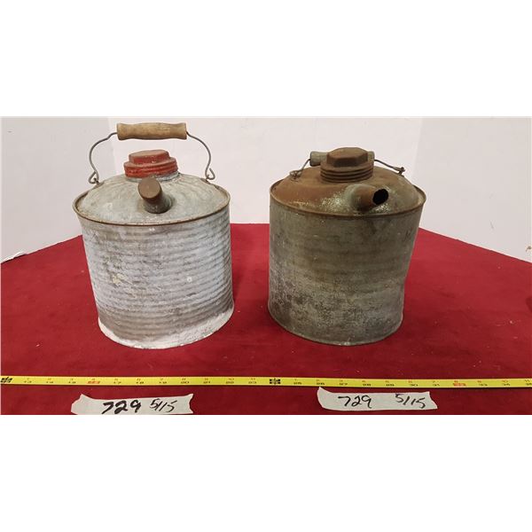 2 Vintage Gas Cans