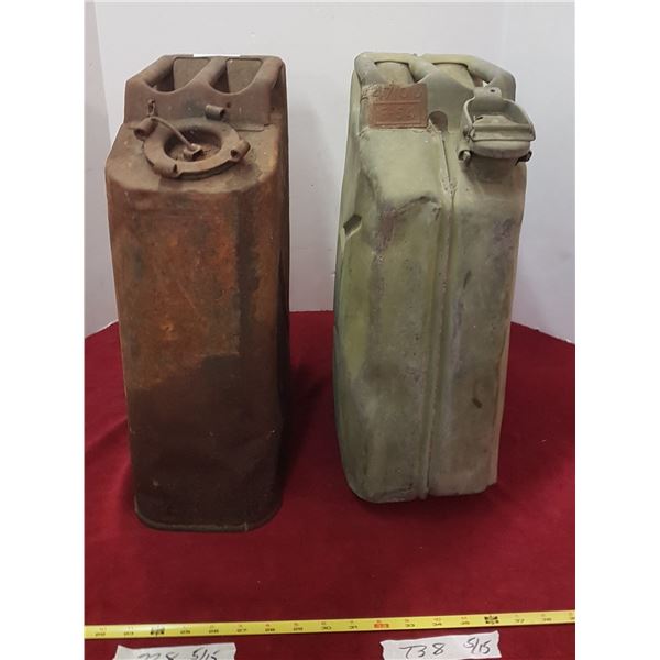 2 Vintage Gas Cans