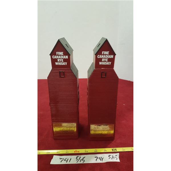 2 X  Rye Whiskey Elevator Bottles