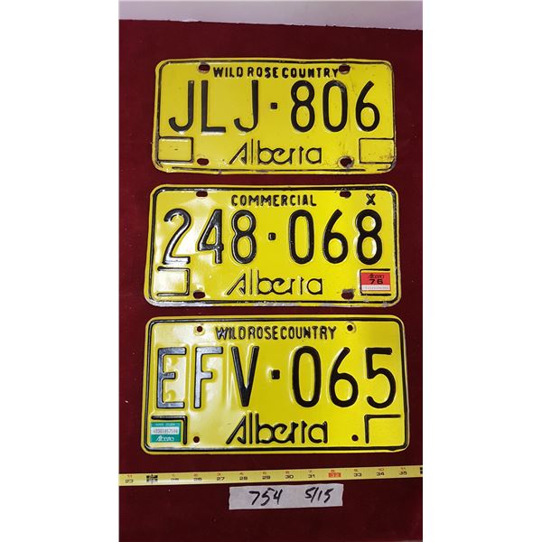 3 Alberta Plates 76 , 84
