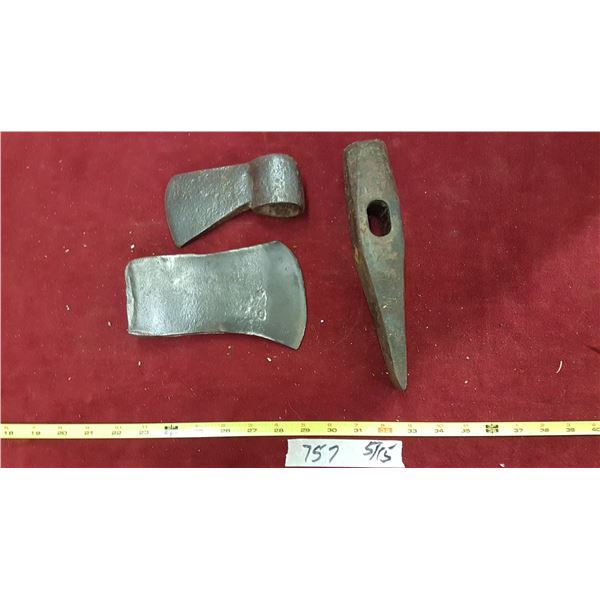 Lot Axe Head & Hatchet Etc.