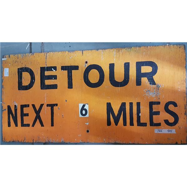 Detour Sign 48" X 24"