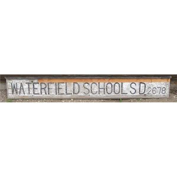 Waterfield School Sign - 73" x 10"
