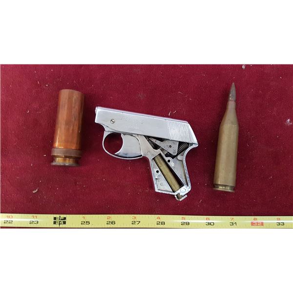 Starter Pistol & Used Brass Cartridges