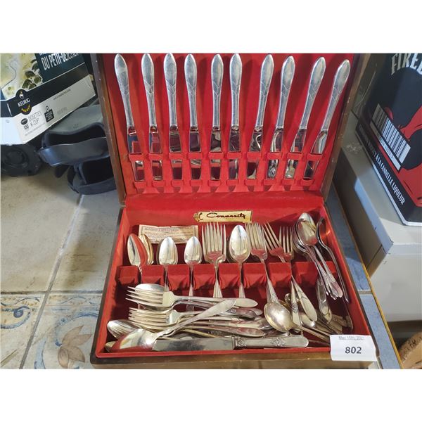 LOT OF FLATWARE IN BOX