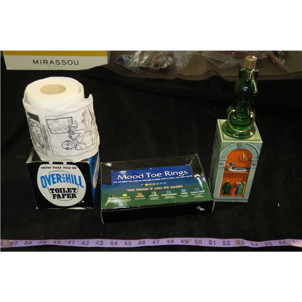 Mood Toe Rings, Pony Decanter (Avon) Novelty Toilet Paper