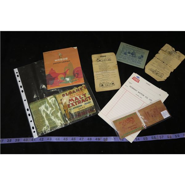 Lot of misc. Vintage Ads/Papers