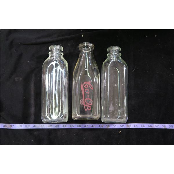 3 Milk Bottles, 1 Co-Op