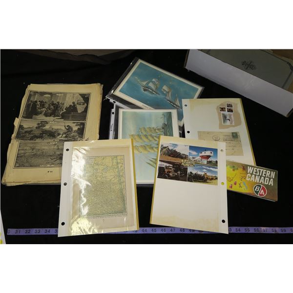 Lot of Vintage Picture/Papers/Book
