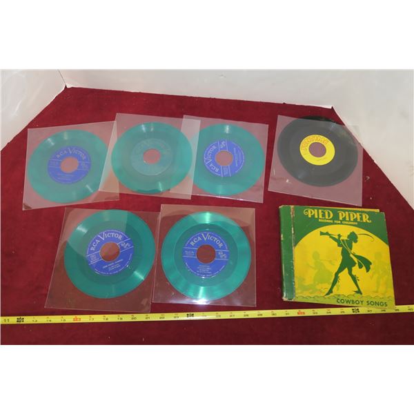 Lot of Misc.  45 RPM Kids Records & Pied Piper