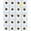 Image 3 : Collection of pennies 1940-1974 32 coins, 2 1948 & 1 1949 a points to denticle