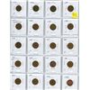 Image 3 : Collection of pennies 1941-1987 24 pennies 1965 LBBS var 3