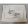 Image 1 : framed print "Prairie Dancers" pair of grouse 182/275