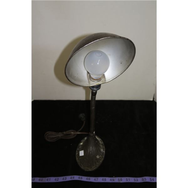 Vintage Electric Lamp, Cast Base (Loose Top)