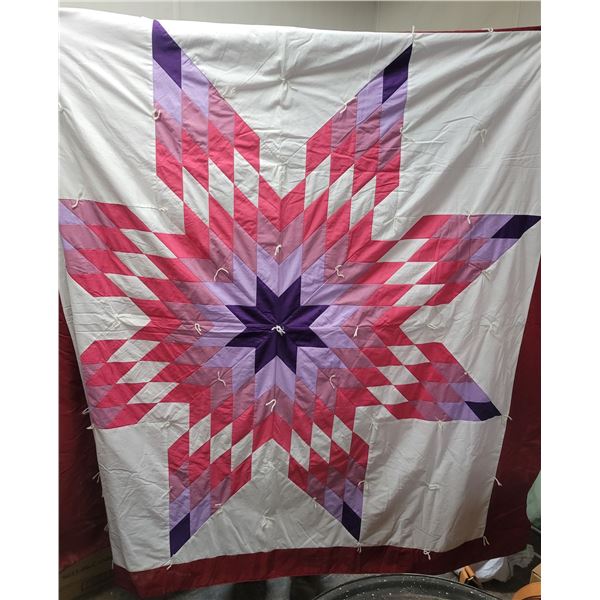 Star blanket quilt 80" X 74"