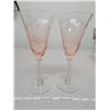 Image 1 : 2 pink corn flower glasses