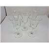 Image 1 : 5 wine glasses, etched