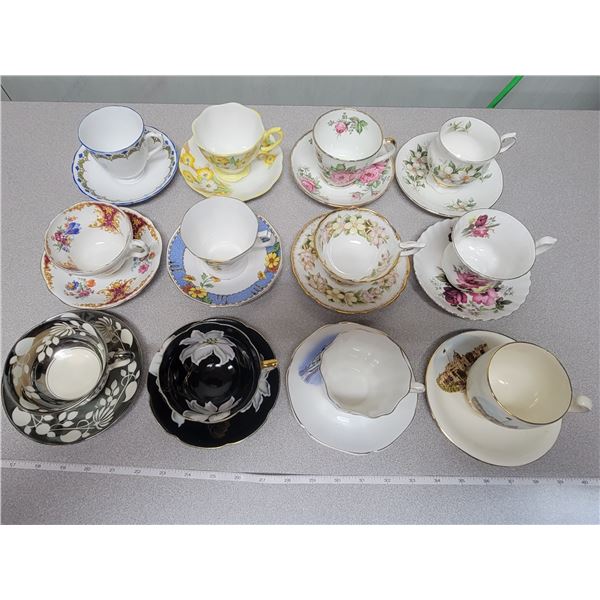 12 cups & saucers